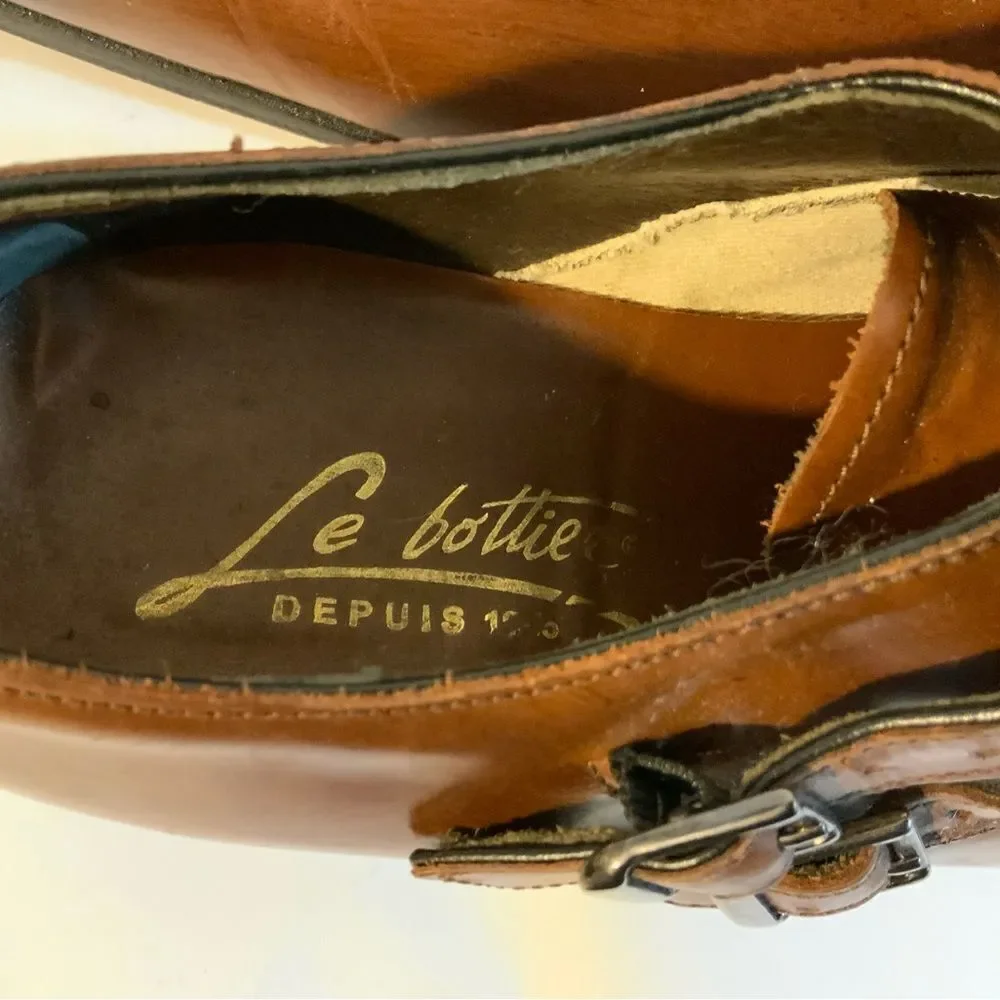 Profession Le  Bottier Depuis 1965 Brown Shoes all Leather buckles  EU 43 US 10